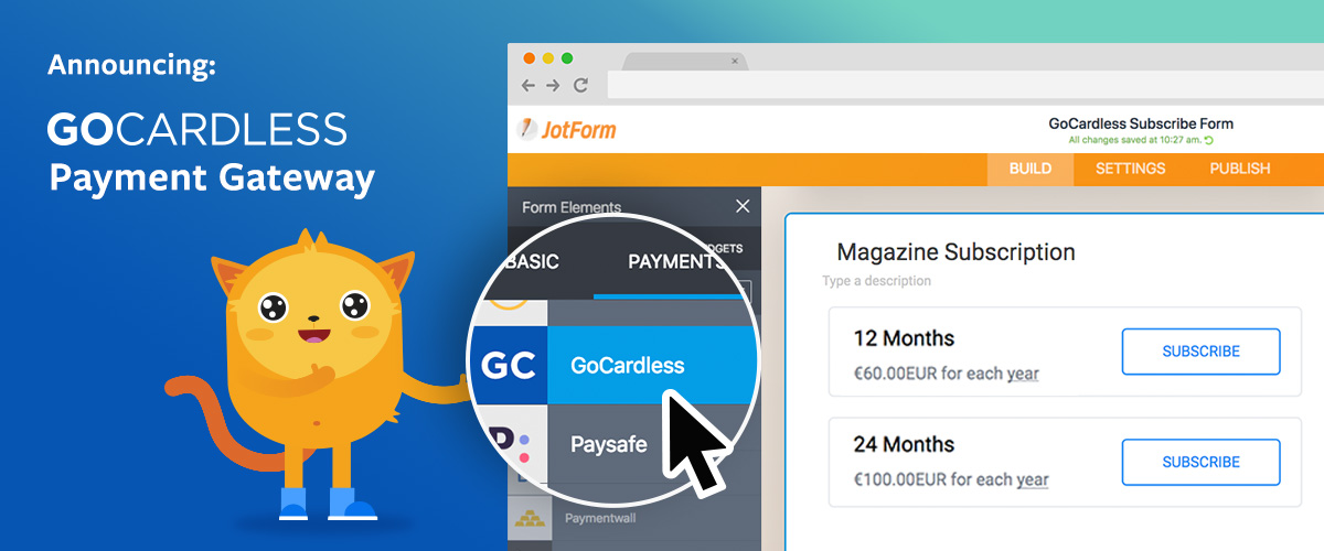 Collect Payments with Jotform and GoCardless