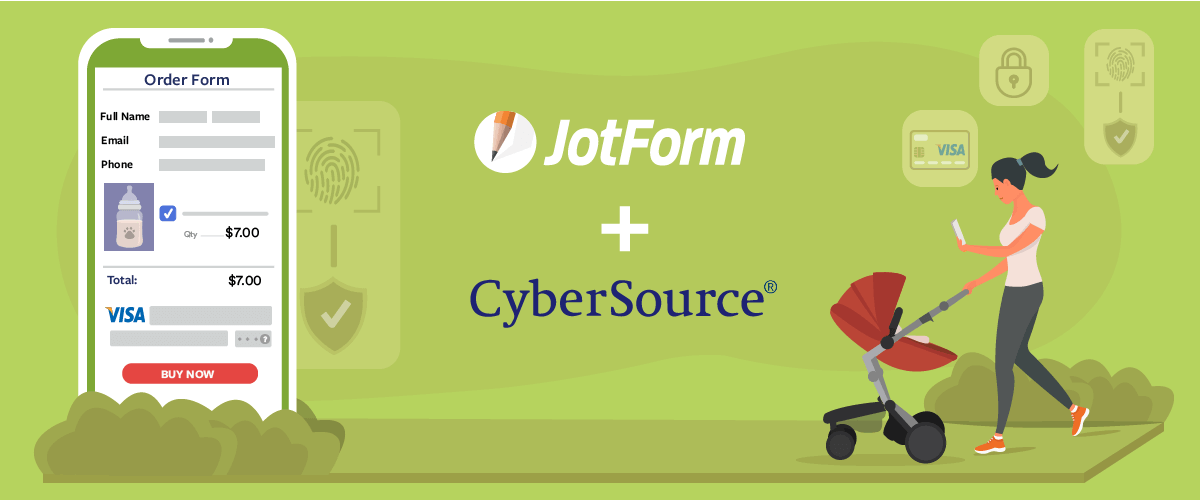Introducing Jotform + CyberSource: A secure way to get paid
