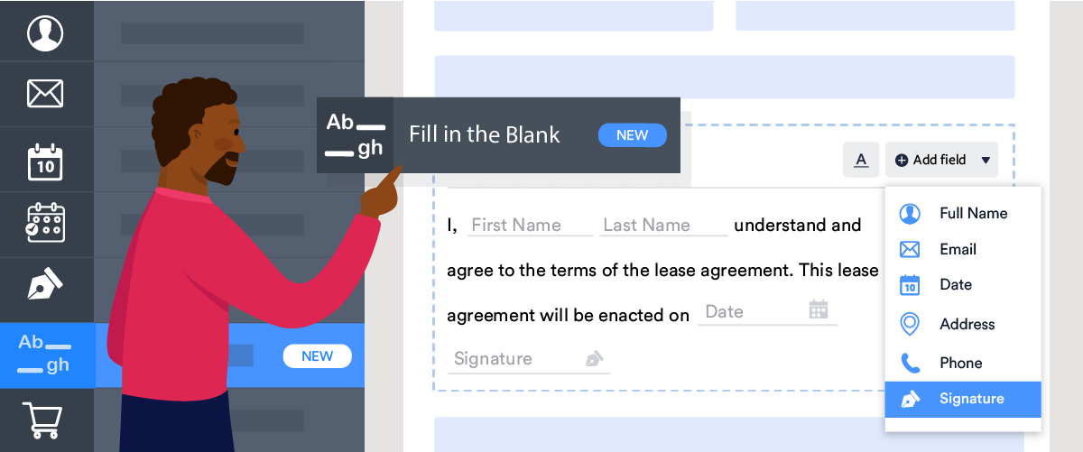 Collect the data you need with the new fill in the blank field