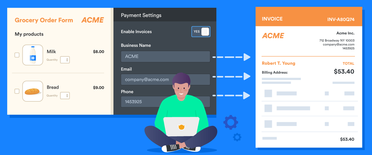 How to generate invoices with Jotform