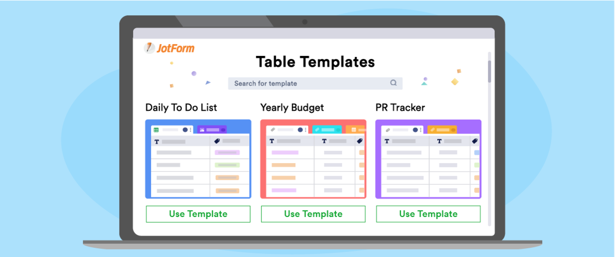 10 popular Jotform Tables use cases to get you started
