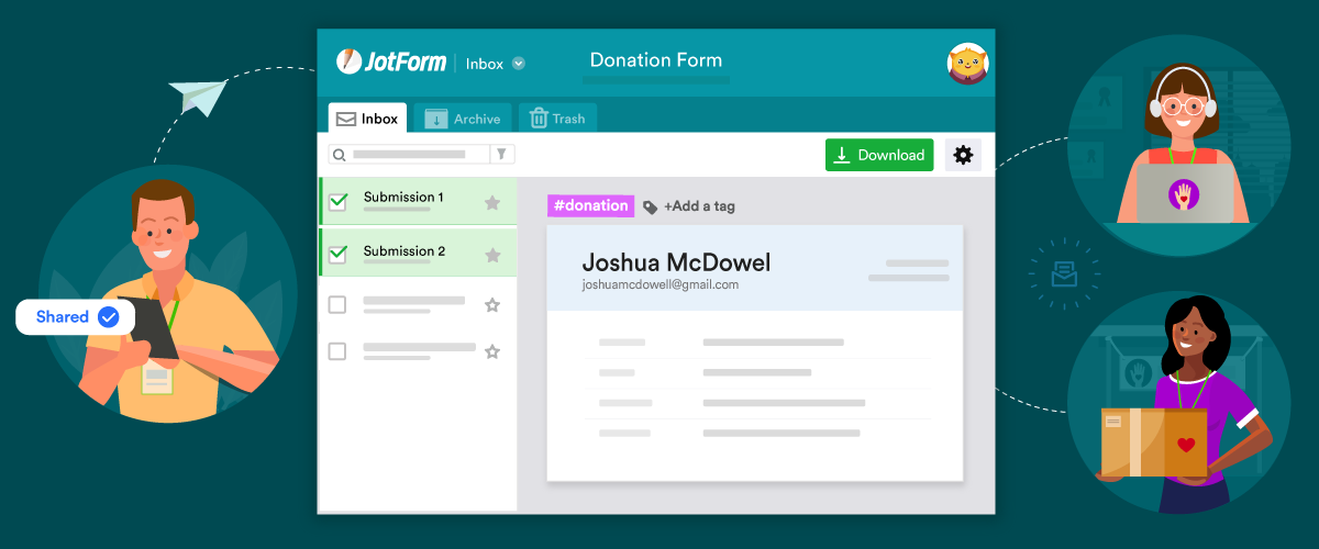 How to collaborate using Jotform Inbox