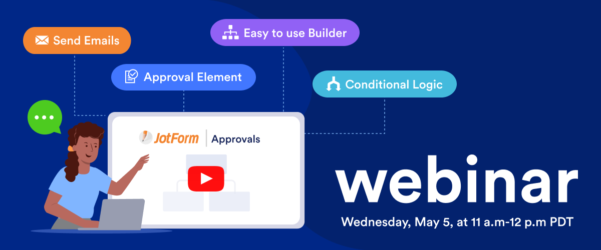 Upcoming free webinar: Jotform Approvals