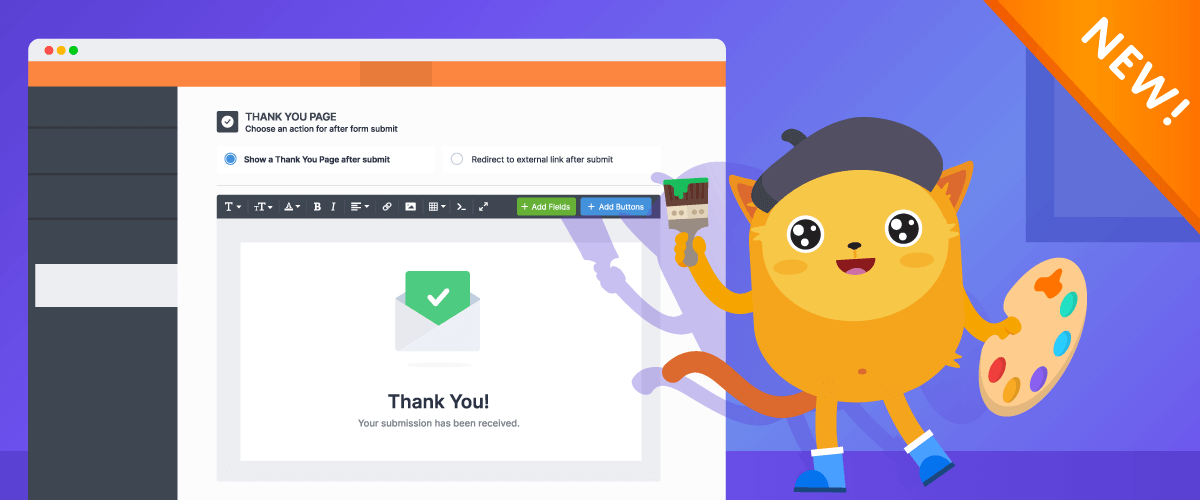Jotform’s new Thank You page