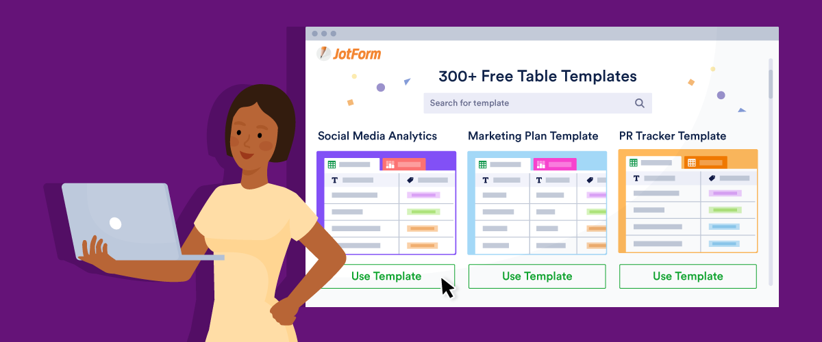 Announcing 300+ Jotform Table Templates