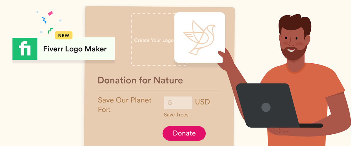 New Fiverr Logo Maker widget: Create a logo in minutes
