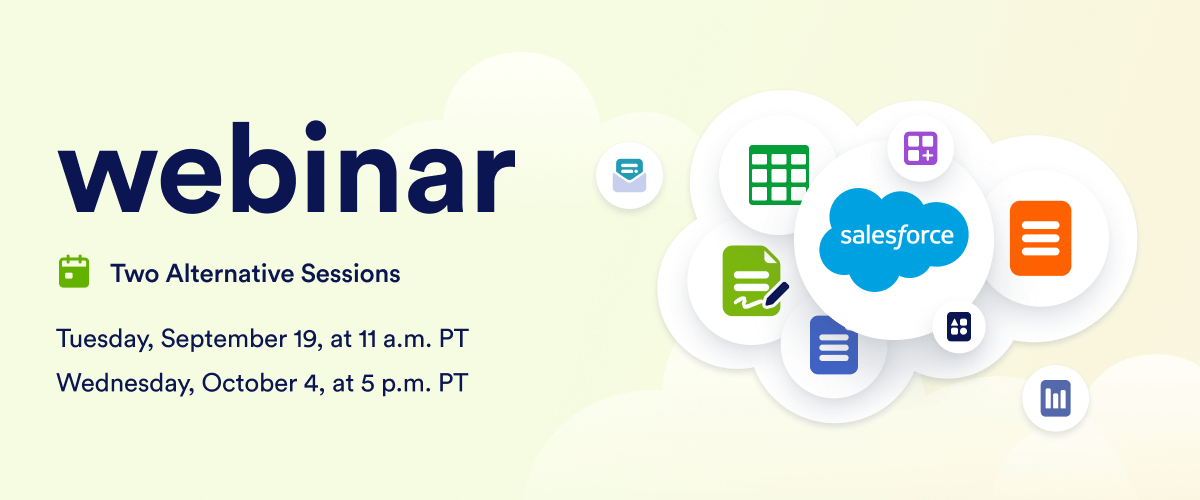 Register for a free webinar about Jotform for Salesforce