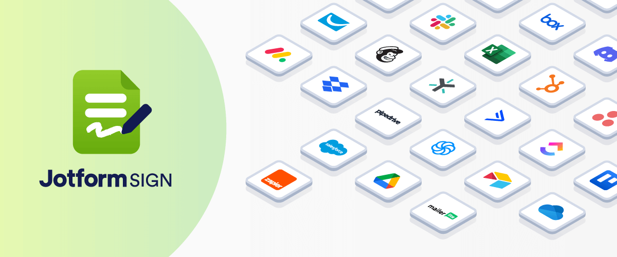 Announcing 30+ Jotform Sign integrations