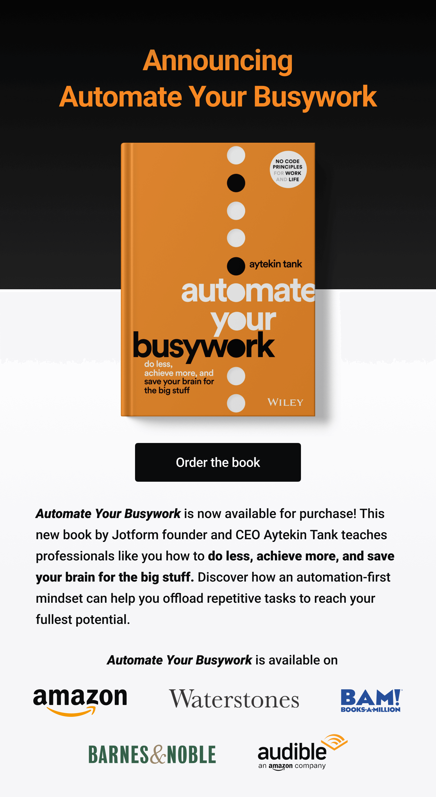 Announcing Automate Your Busywork