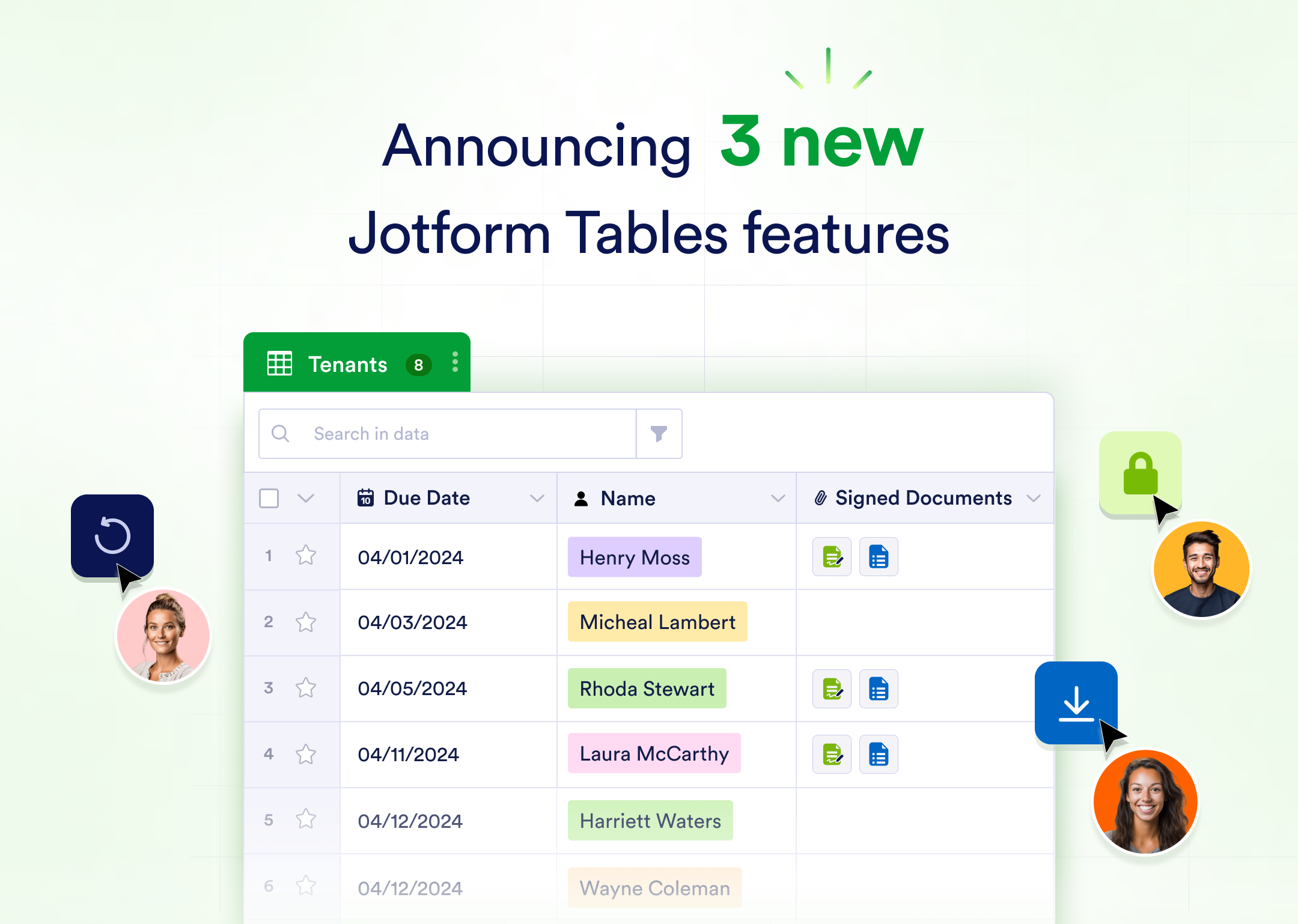Announcing 3 new updates to Jotform Tables