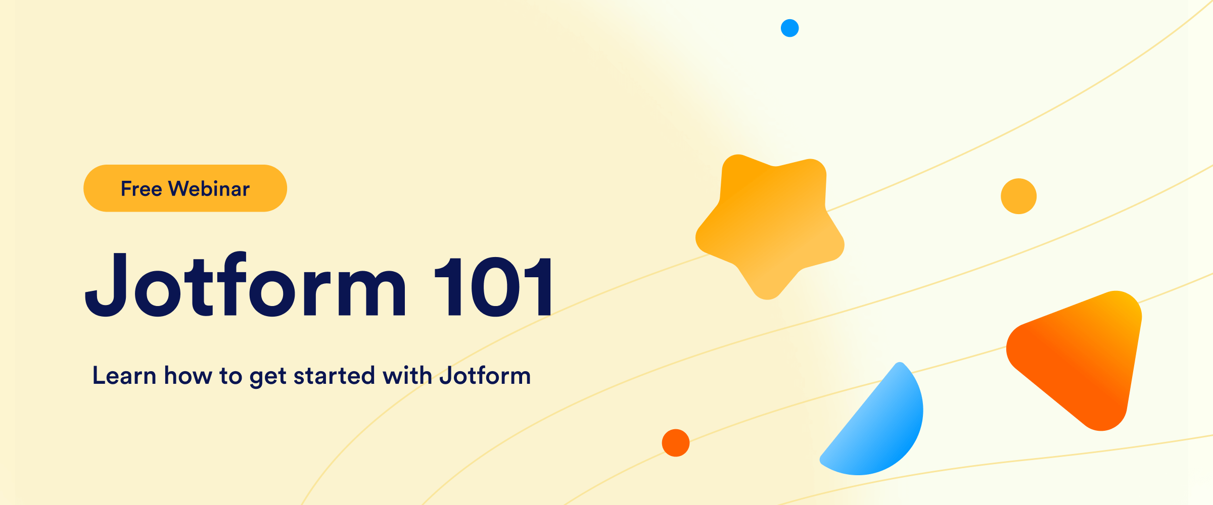 Introducing Jotform 101 webinars