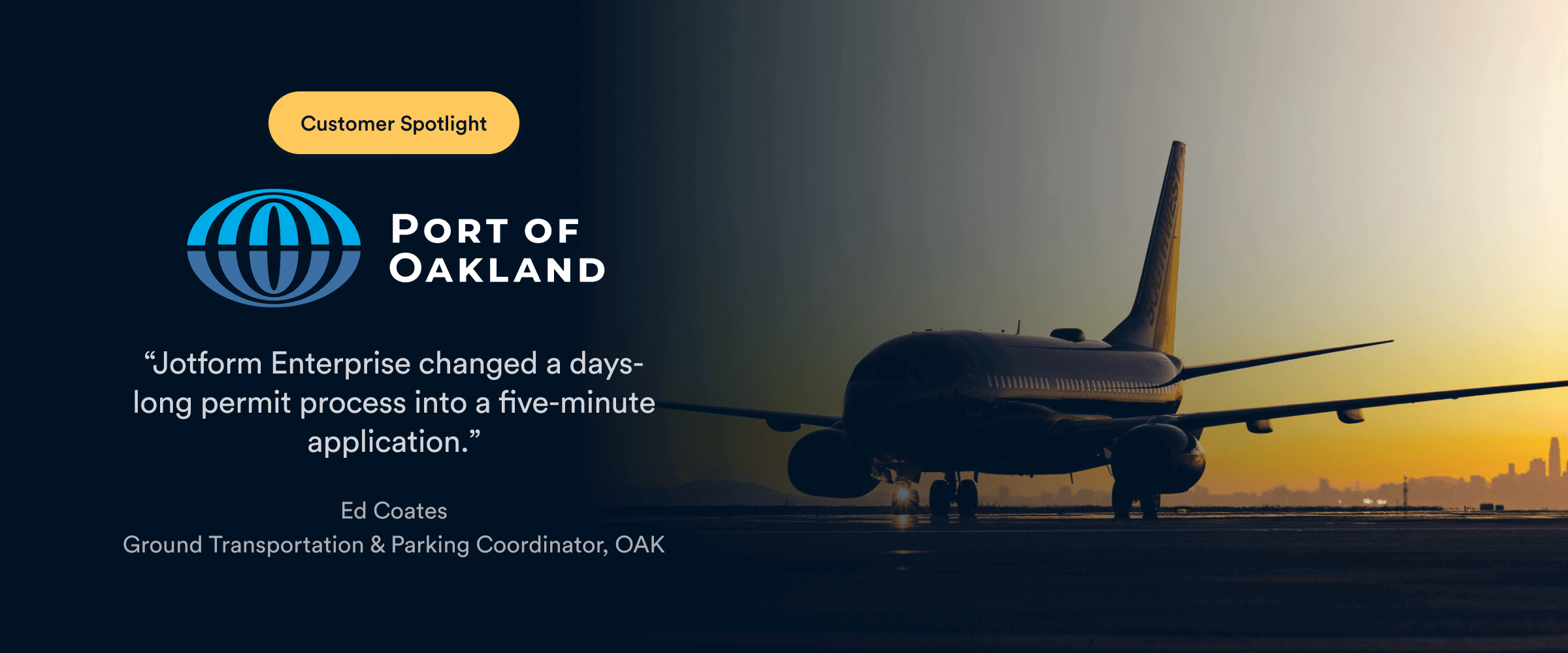 How Port of Oakland keeps 11 million passengers moving with Jotform Enterprise