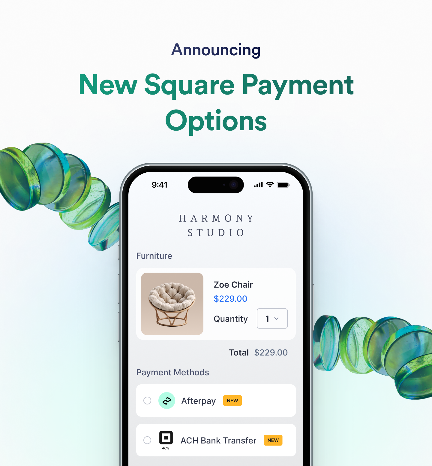 Announcing new payment options: Square ACH & Afterpay