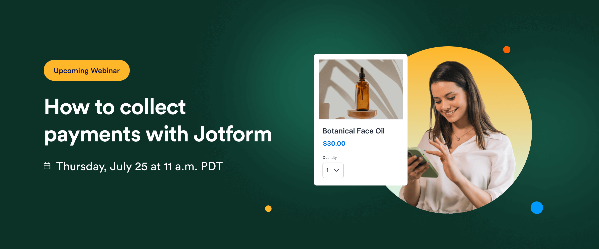 Free webinar: How to collect payments with Jotform