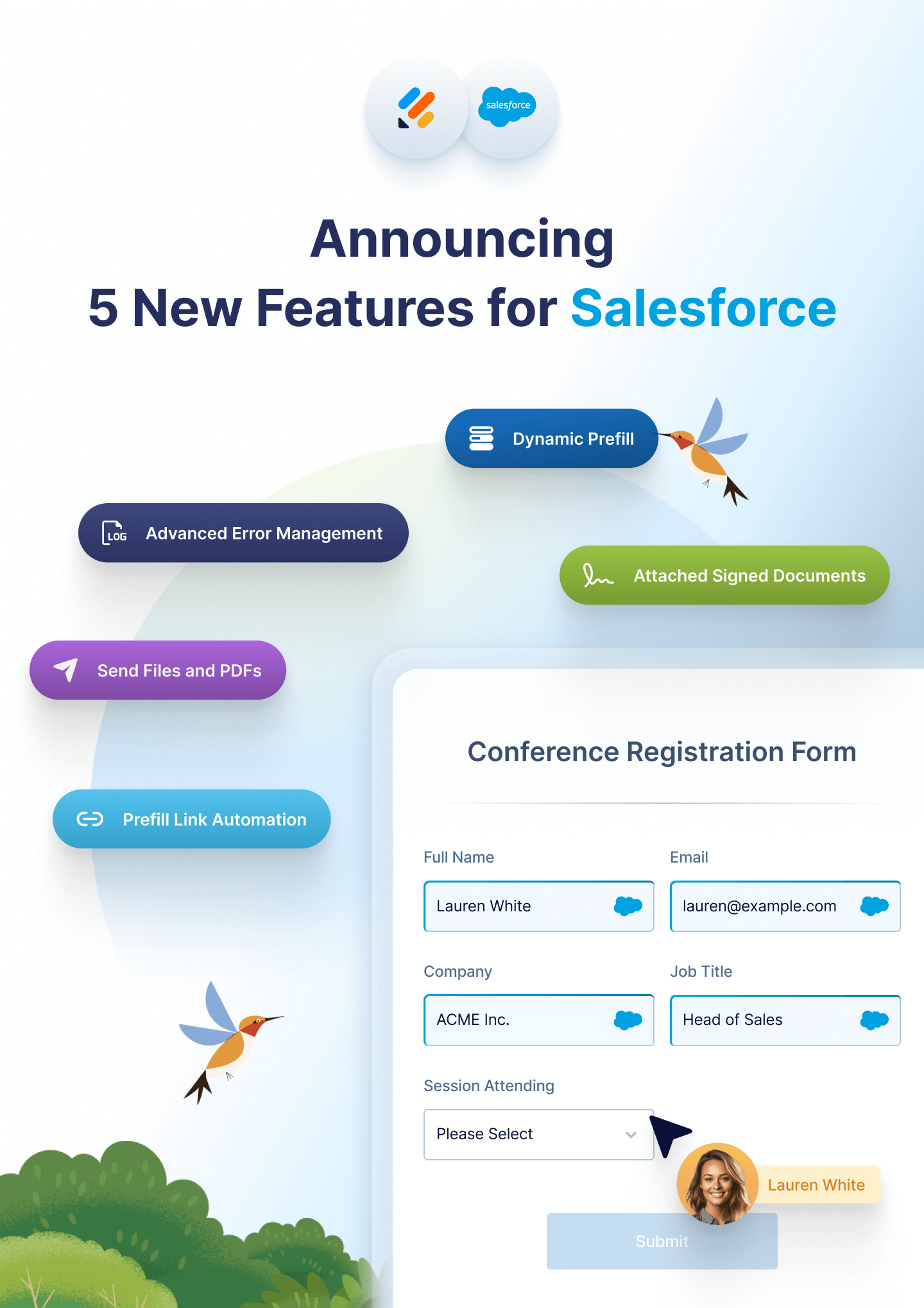 Announcing 5 new features for Salesforce forms