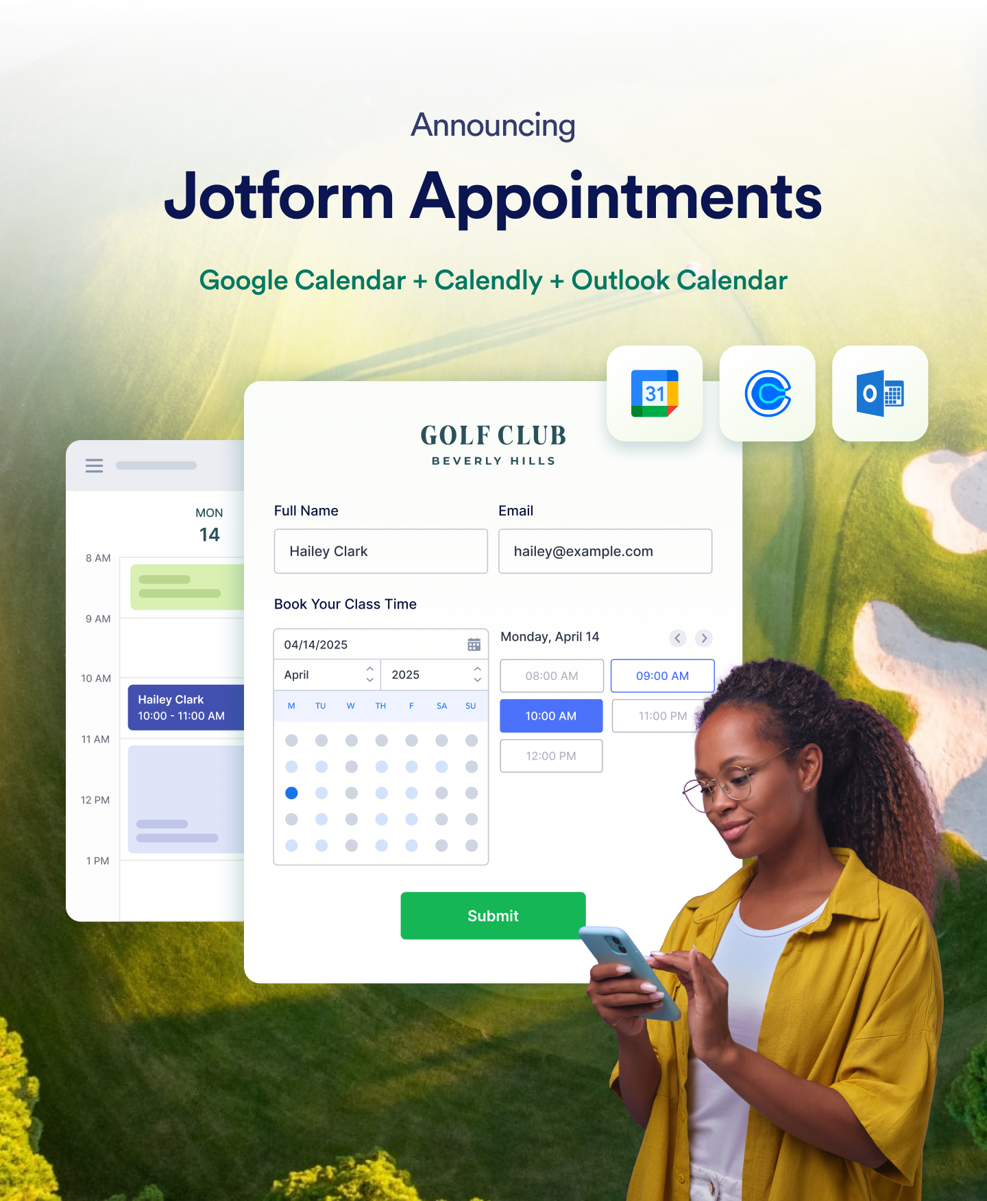 Announcing Jotform Appointments: Google Calendar + Calendly + Outlook Calendar