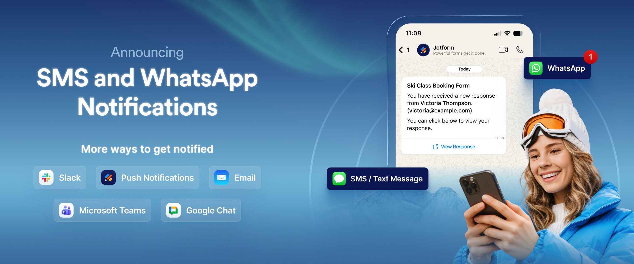 Announcing SMS and WhatsApp Notifications