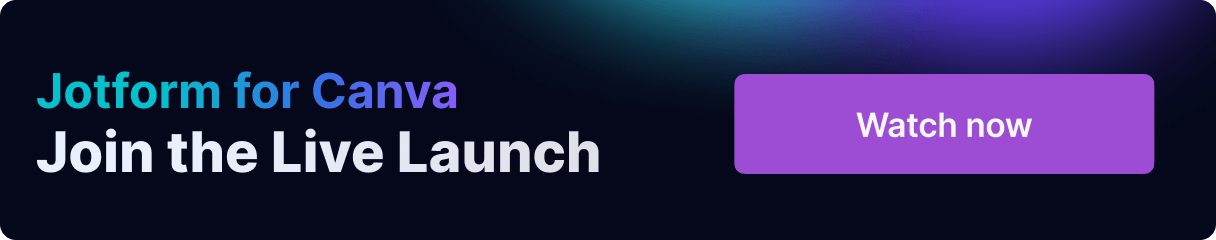 Jotform Canva Launch
