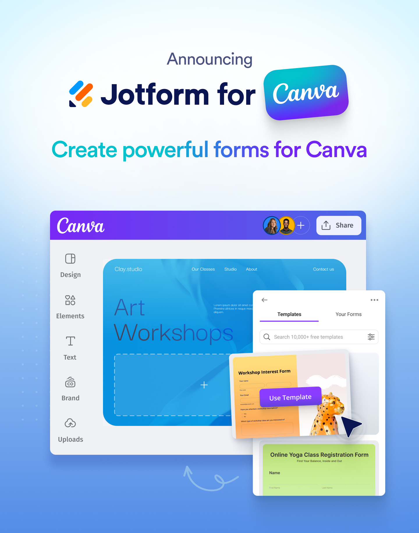Announcing Jotform on Canva