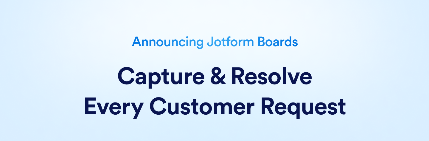 Announcing Jotform Boards