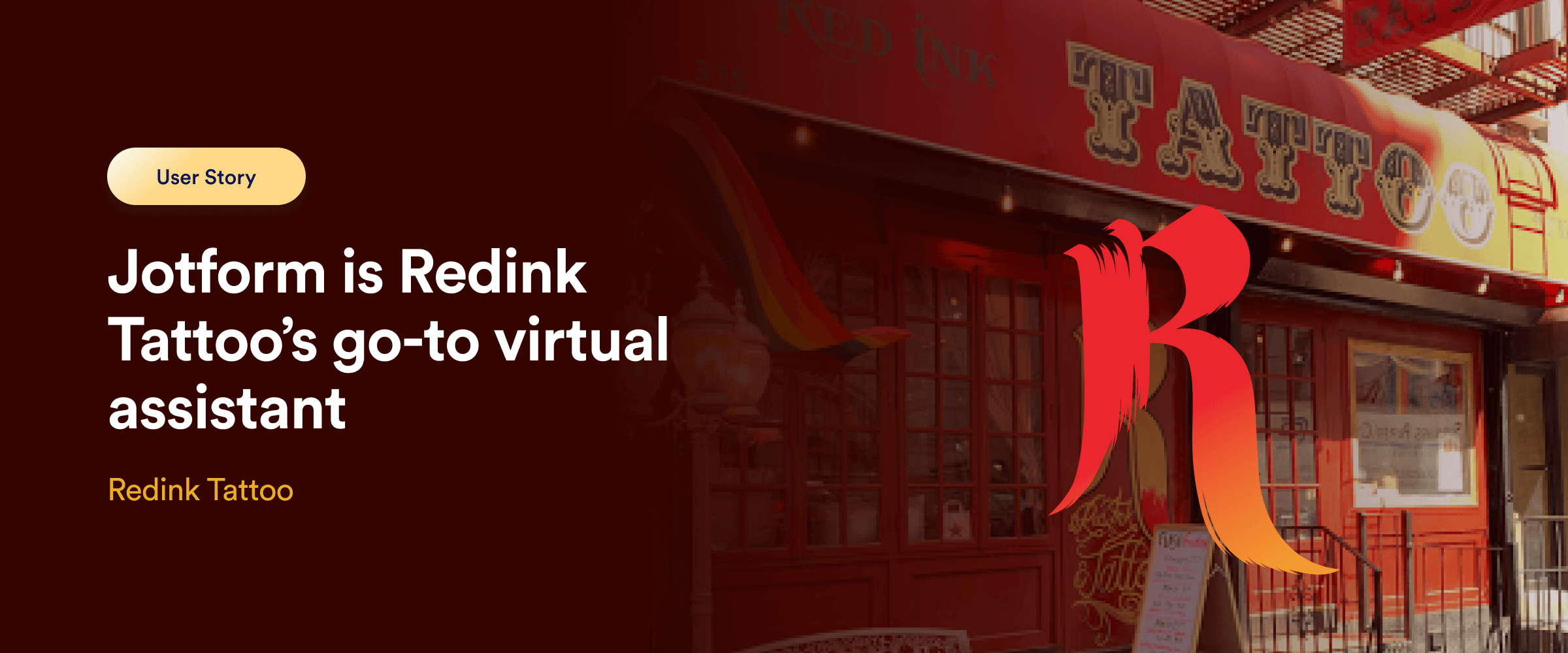 Jotform is Redink Tattoo’s go-to virtual assistant