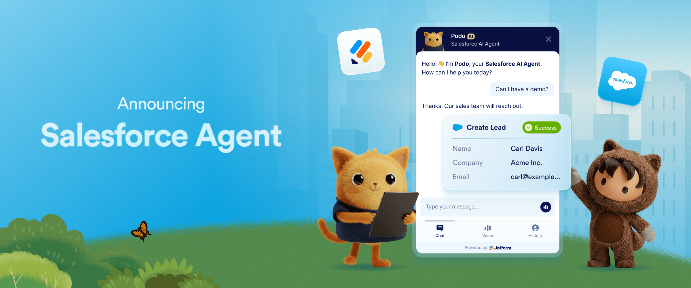 Announcing the Jotform Salesforce Agent