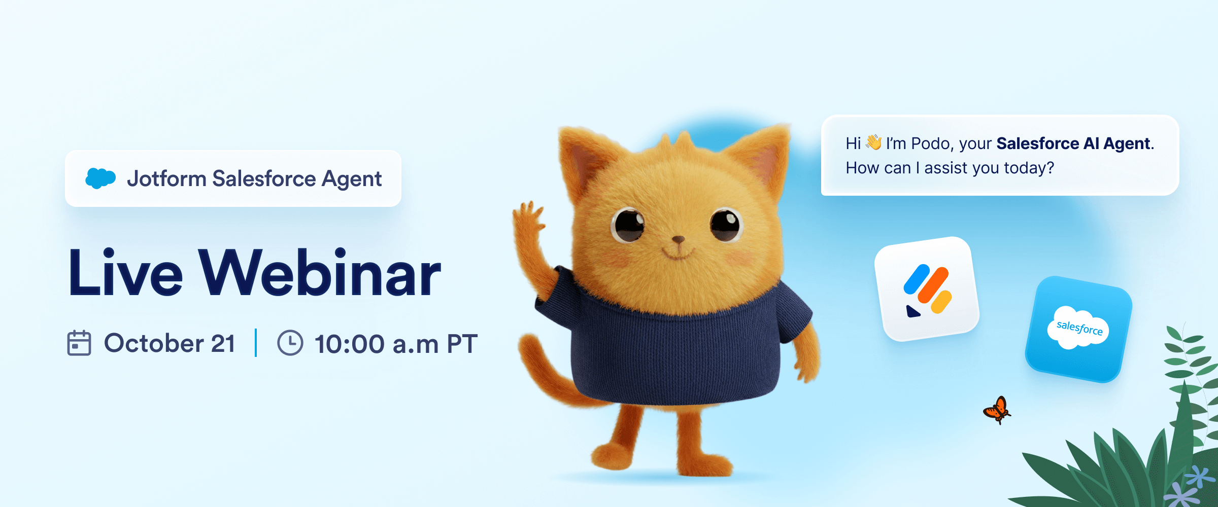 Watch our live webinar for Salesforce Agent
