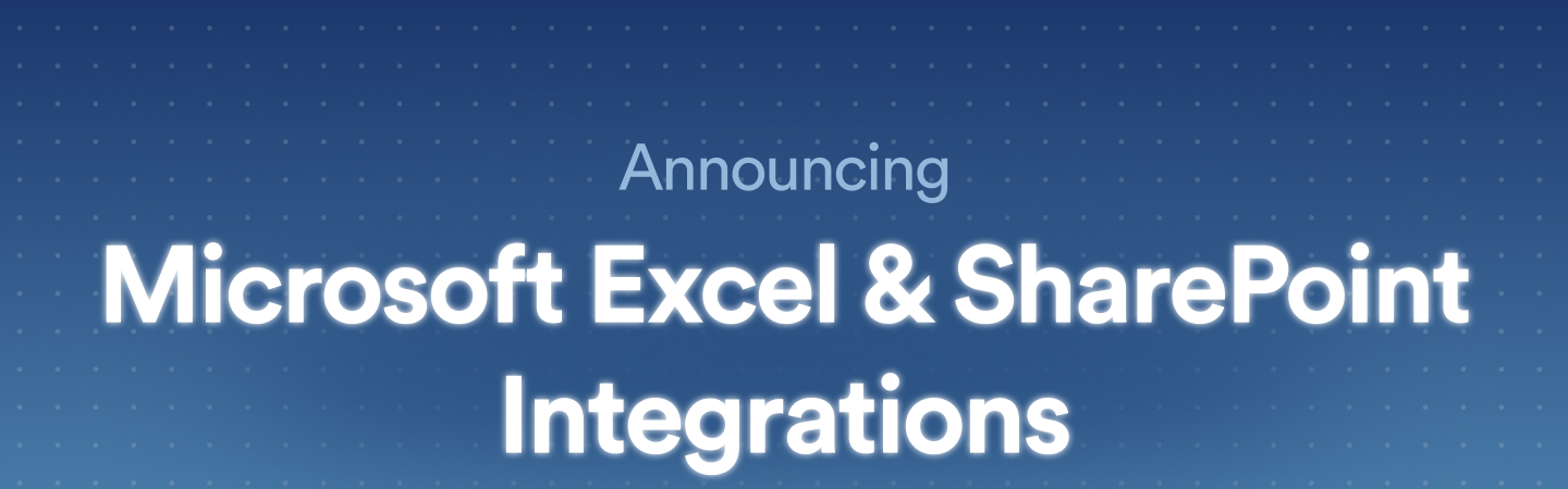 Announcing Microsoft Excel integration