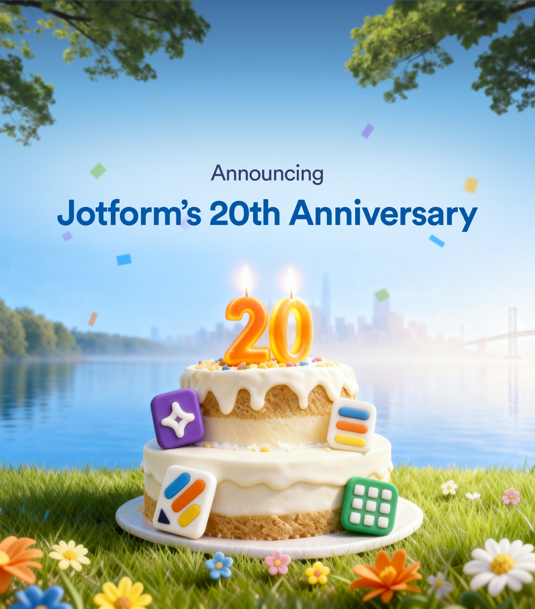 Announcing Jotform’s 20th Anniversary