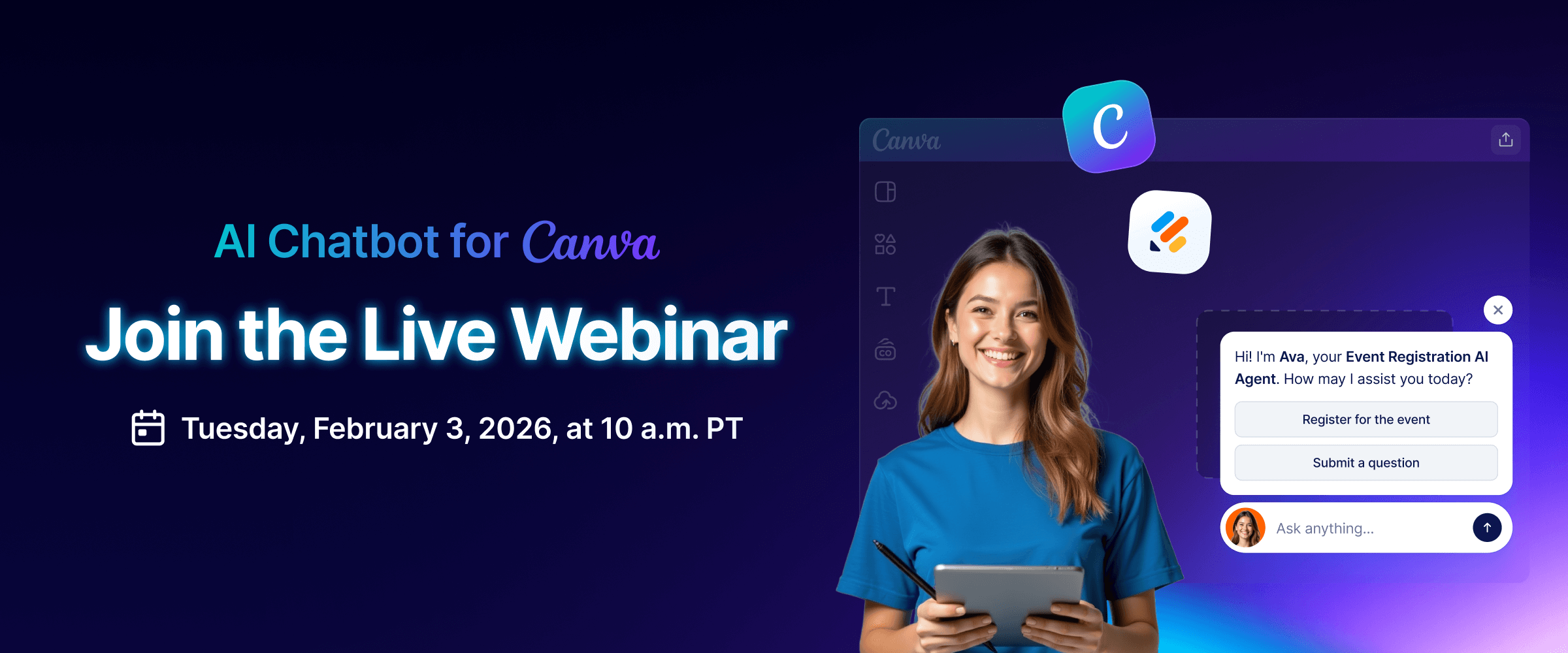 Live webinar: AI Chatbot for Canva