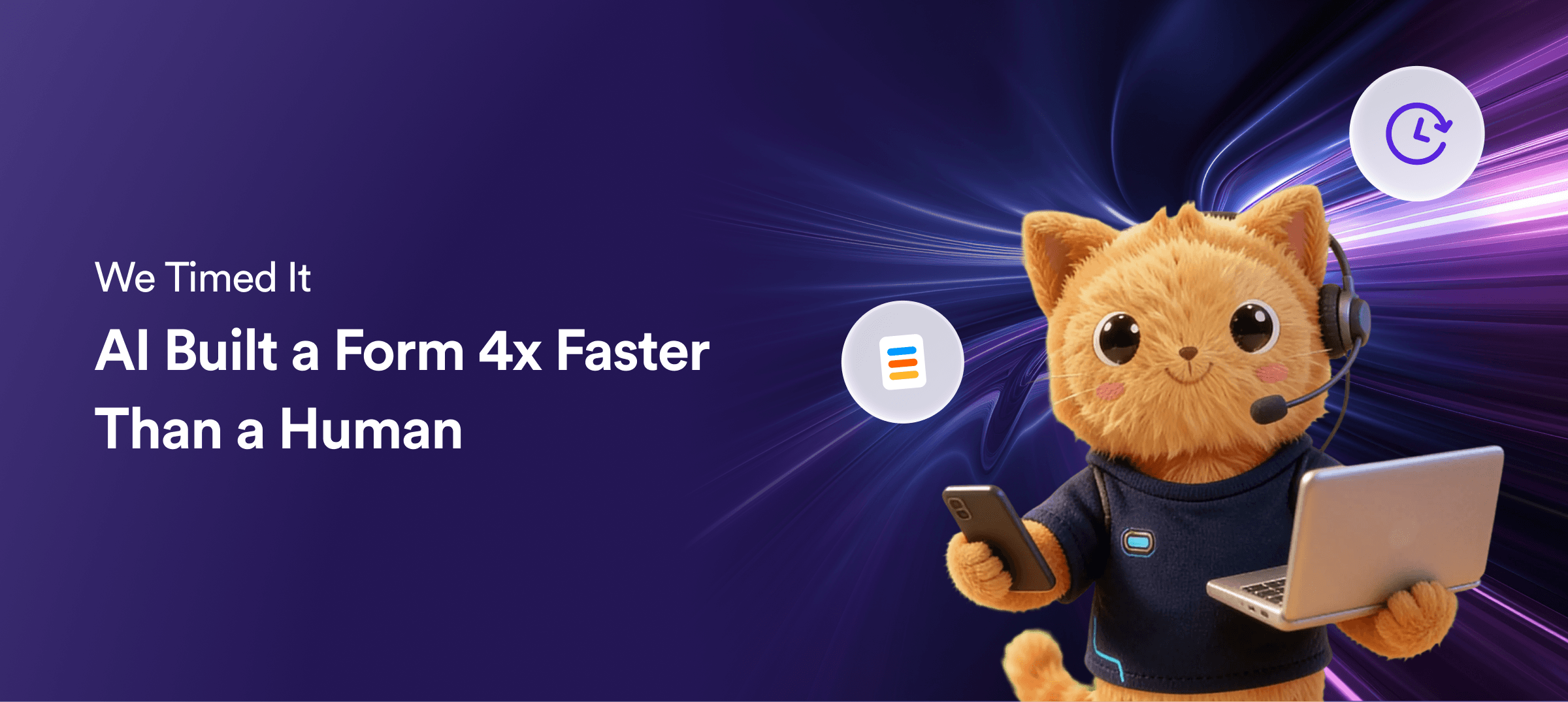 We timed it: Jotform AI built forms 4x faster than me