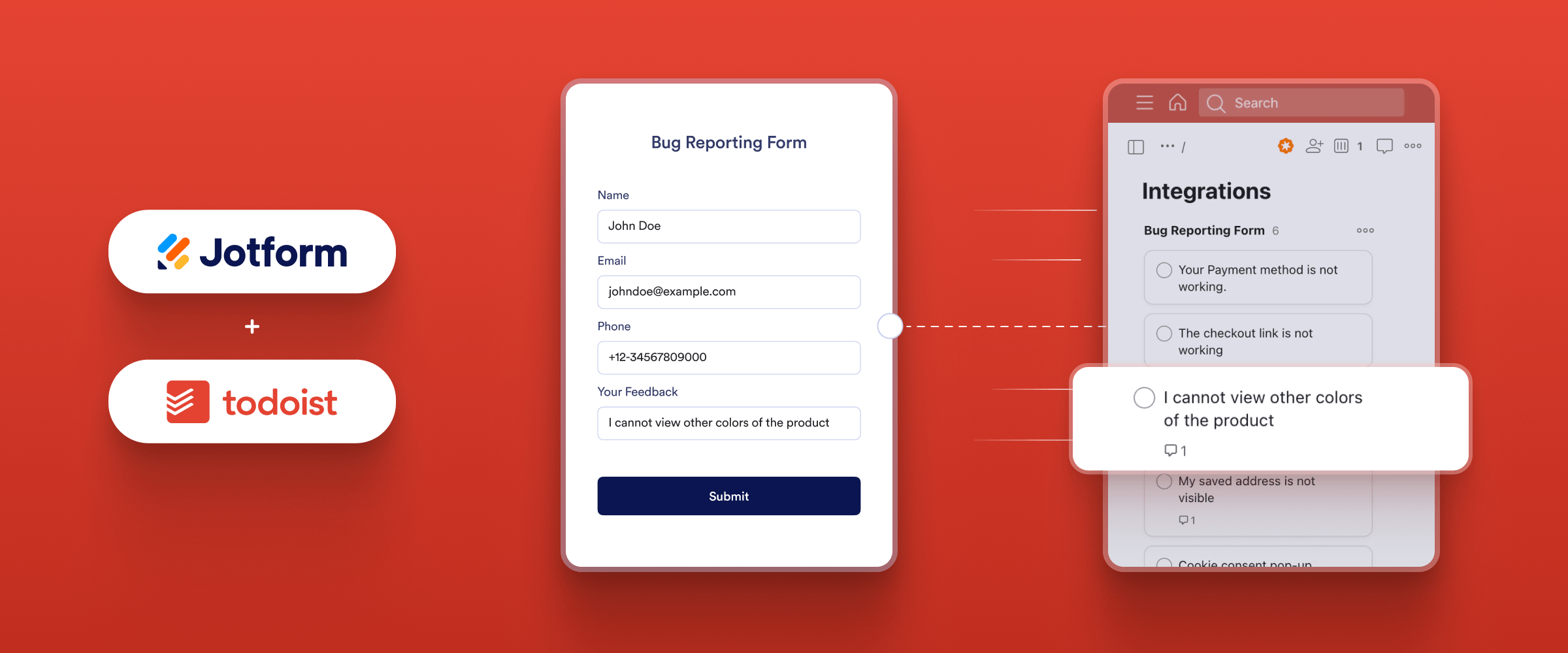 Automate tasks and request tracking with our Todoist integration