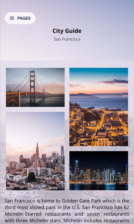 Template city-guide-app