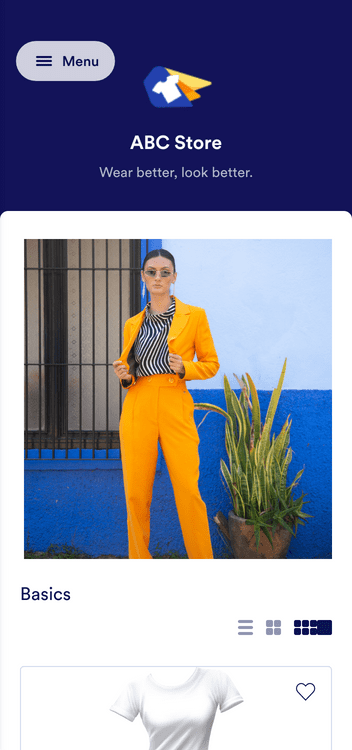 Template clothing-store-app