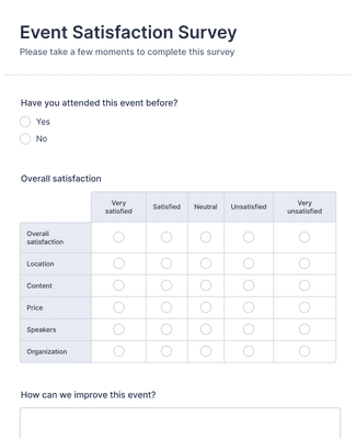 Template event-satisfaction-survey