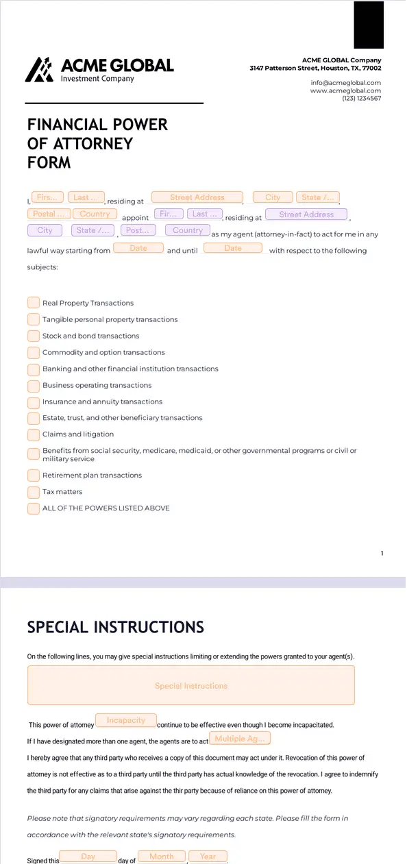 Template financial-power-of-attorney-form