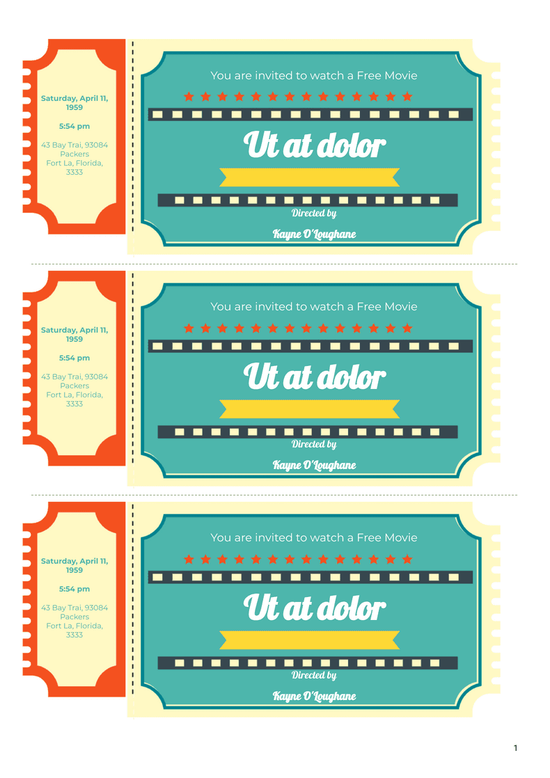 Template free-movie-ticket-template