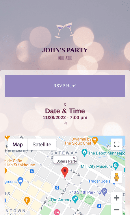 Template invitation-app