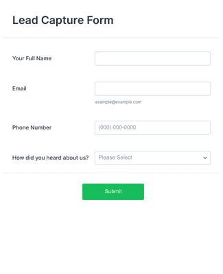 Template lead-capture-form