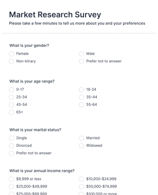 Template market-research-survey