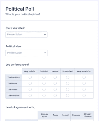 Template political-poll