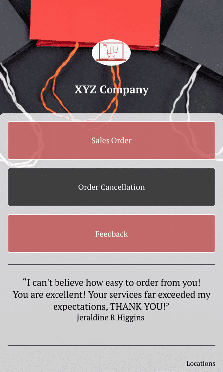 Template sales-order-app