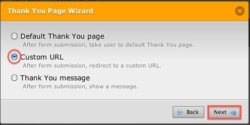 A/B Test Thank you Page