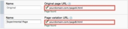 Custom URLs for A/B Test