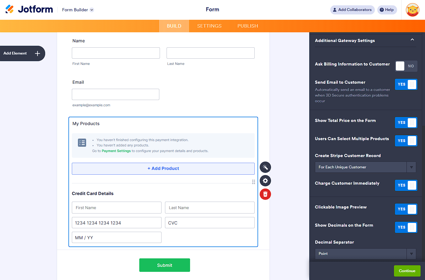 Configuraciones Adicionales del Gateway de la Integración de Stripe