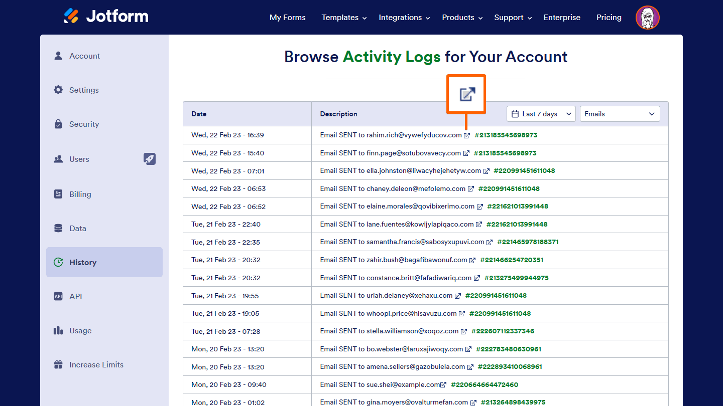 Cara Melihat Log Email Formulir Anda Image-3