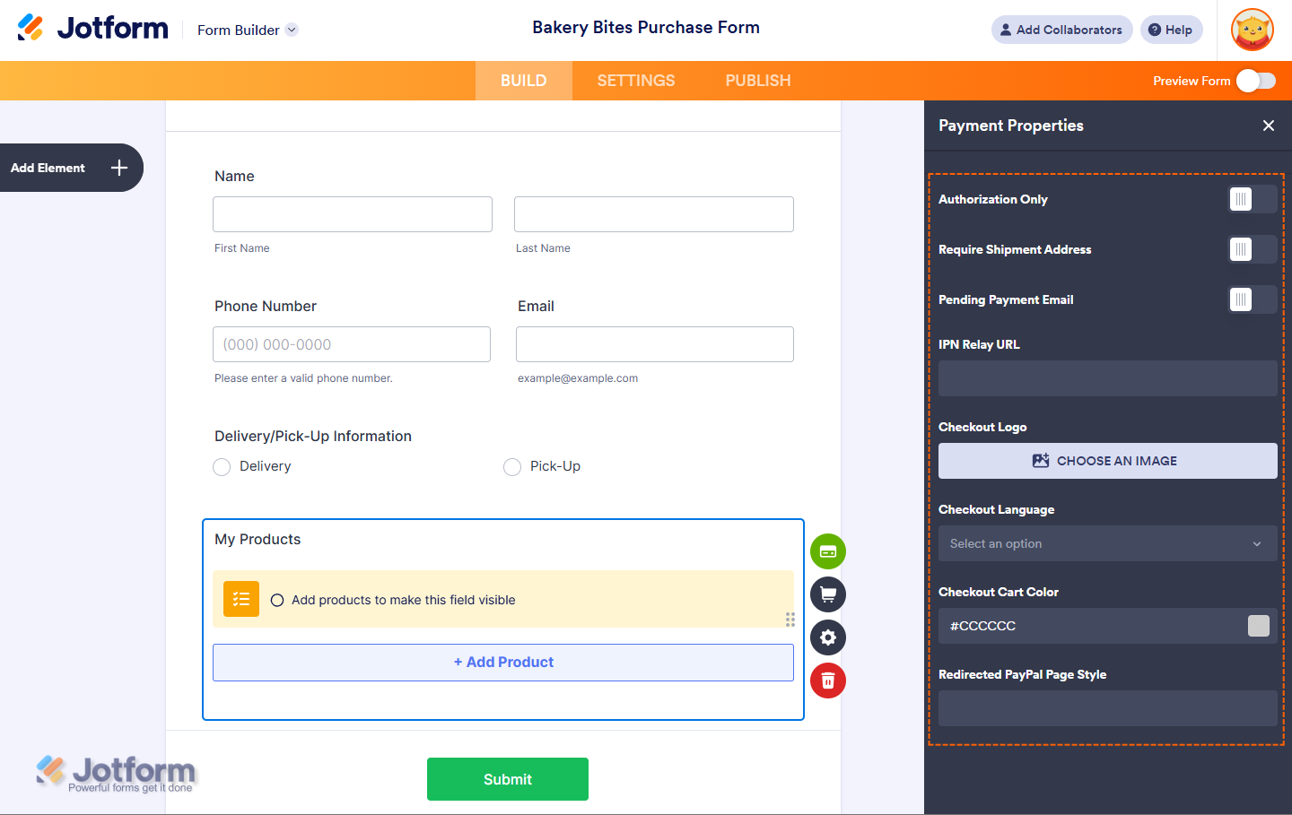 Additional Gateway Settings of PayPal Standard Reusable Connection in Jotform