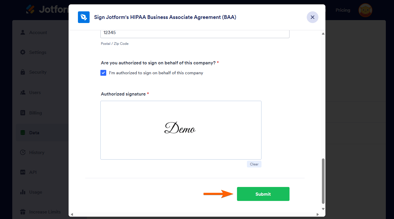 Como Receber o BAA da sua Conta HIPAA - 2