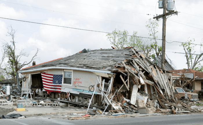 Hurricane Katrina damage