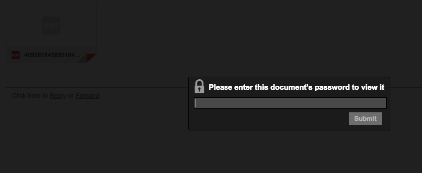 Password Protected PDFs for Submission Emails